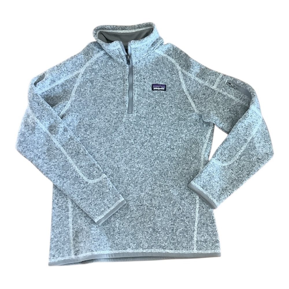 Patagonia Kids Grey Half-Zip Sweater